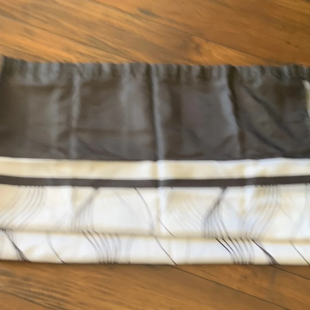 Mainstays Charcoal Gray and White Shower Curtain